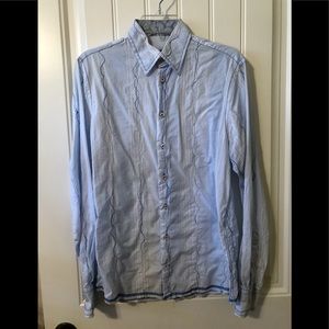 Superb stylish embroidered contrast shirt.